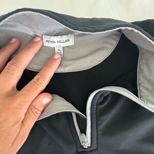 Peter Millar Charcoal and Light Gray Zip-Up Jacket